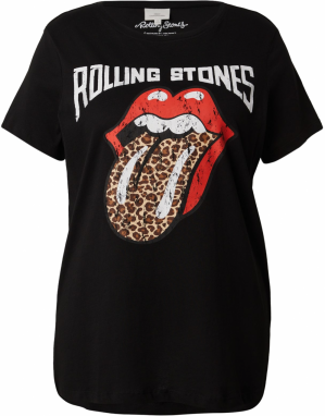 ONLY Carmakoma Tričko 'CARROLL'  hnedá / červená / čierna / biela