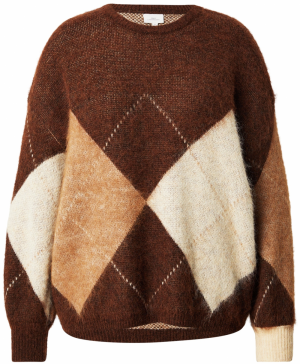 ONLY Carmakoma Sveter 'CARNoeme'  béžová / krémová / hnedá