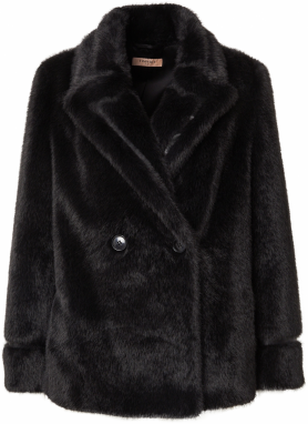 Twinset Prechodná bunda  čierna