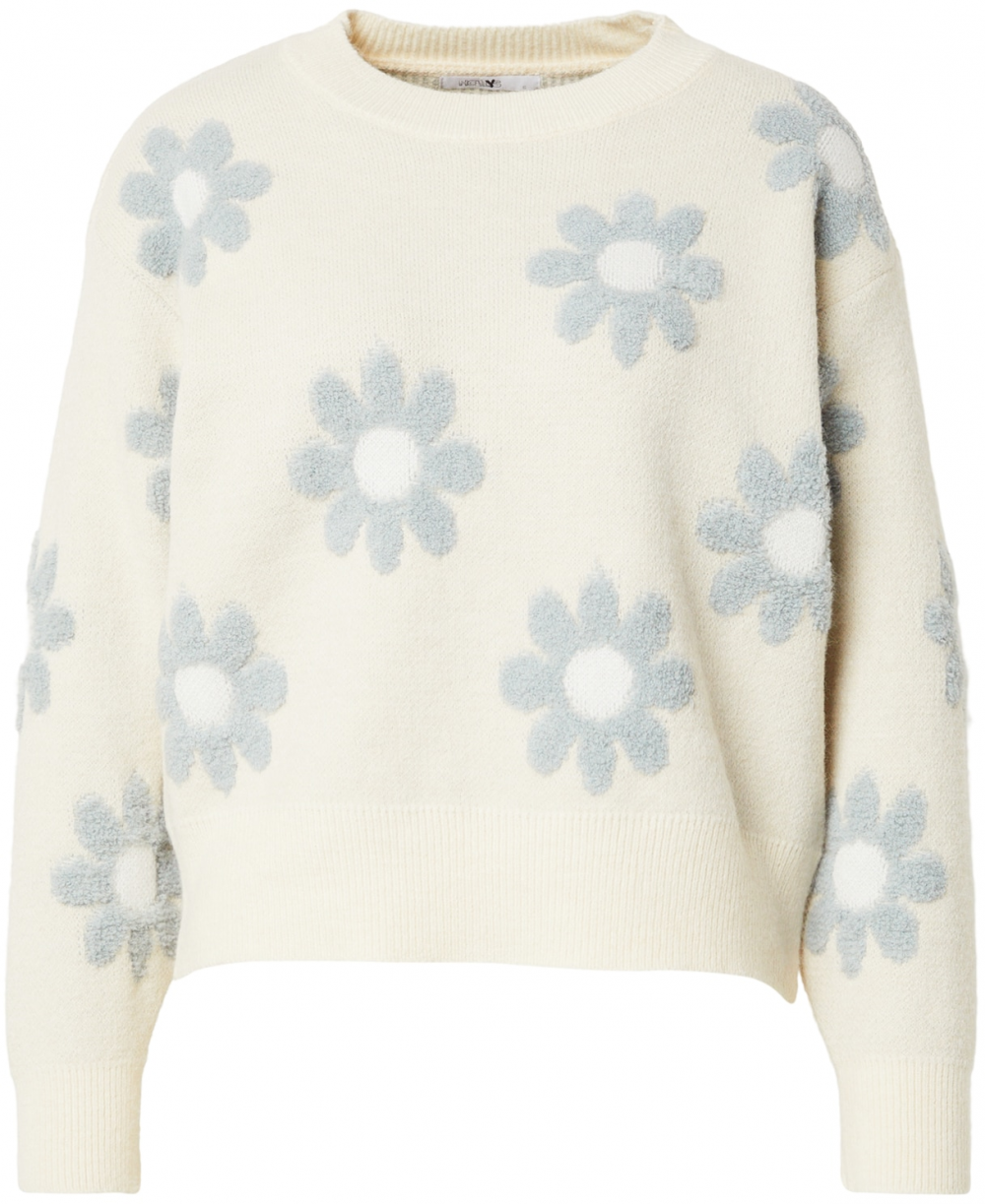 Hailys Sveter 'Fl44eur'  svetlobéžová / sivá