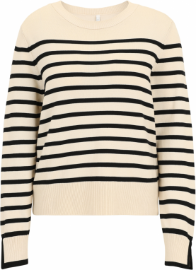 ONLY Sveter 'ONLKALANA'  krémová / čierna