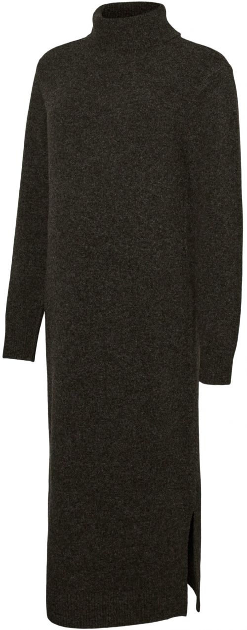 Vero Moda Maternity Pletené šaty 'VMMBoom'  tmavohnedá
