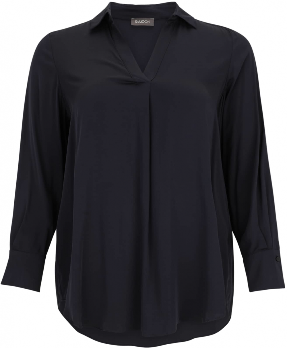 SAMOON Blúzka  tmavomodrá