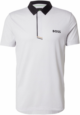 BOSS Funkčné tričko 'Paddy'  čierna / biela