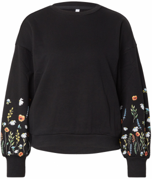 Hailys Mikina 'Is44alie'  pastelovo modrá / oranžová / čierna / biela