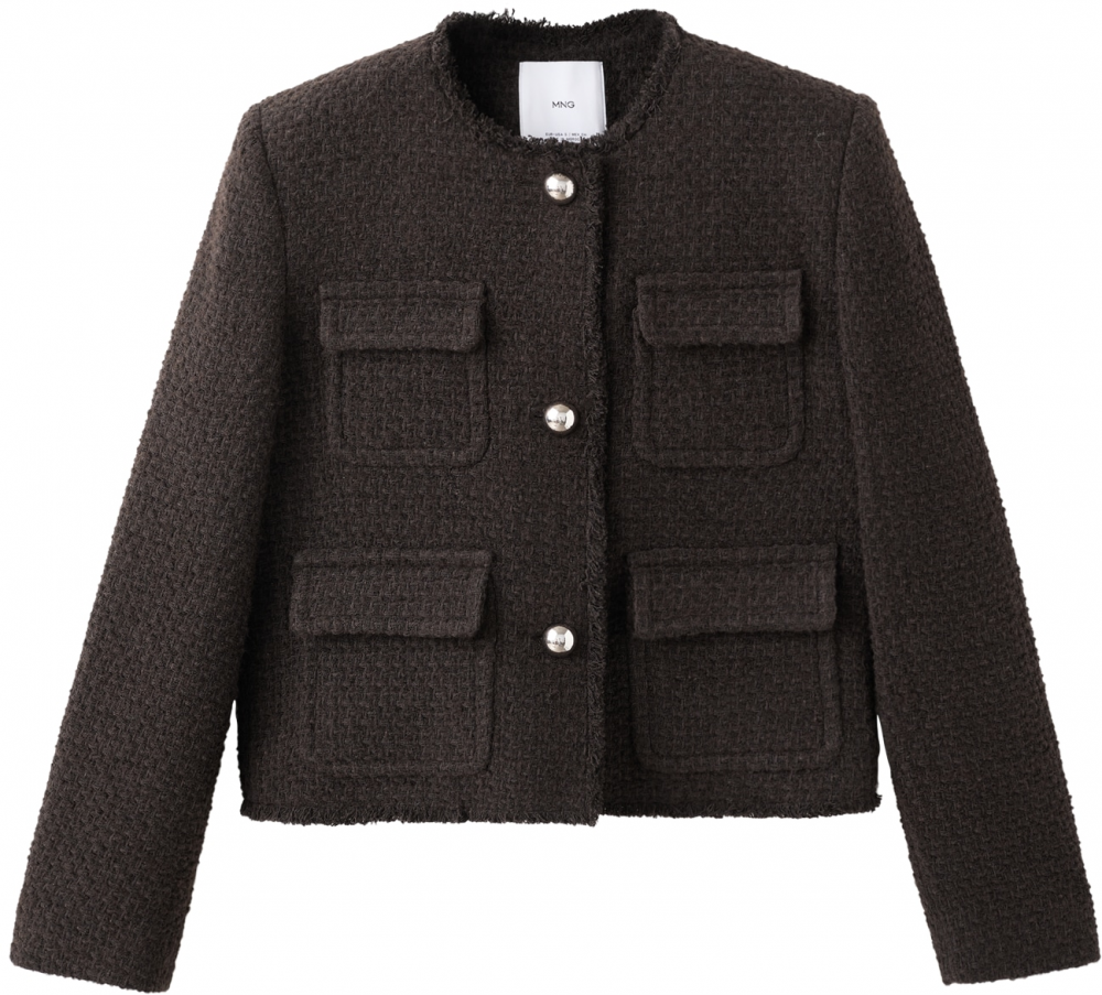 MANGO Prechodná bunda  hnedá