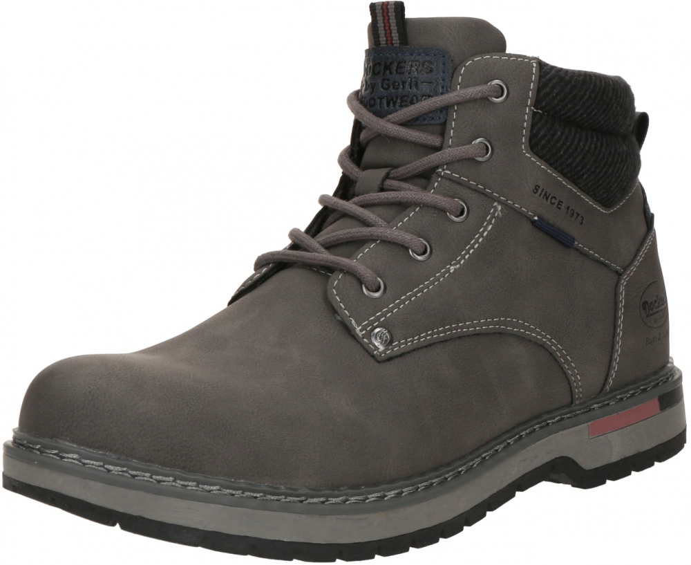 Dockers by Gerli Šnurovacie čižmy  sivá