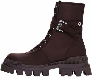 Desigual Šnurovacie členkové čižmy  hnedá