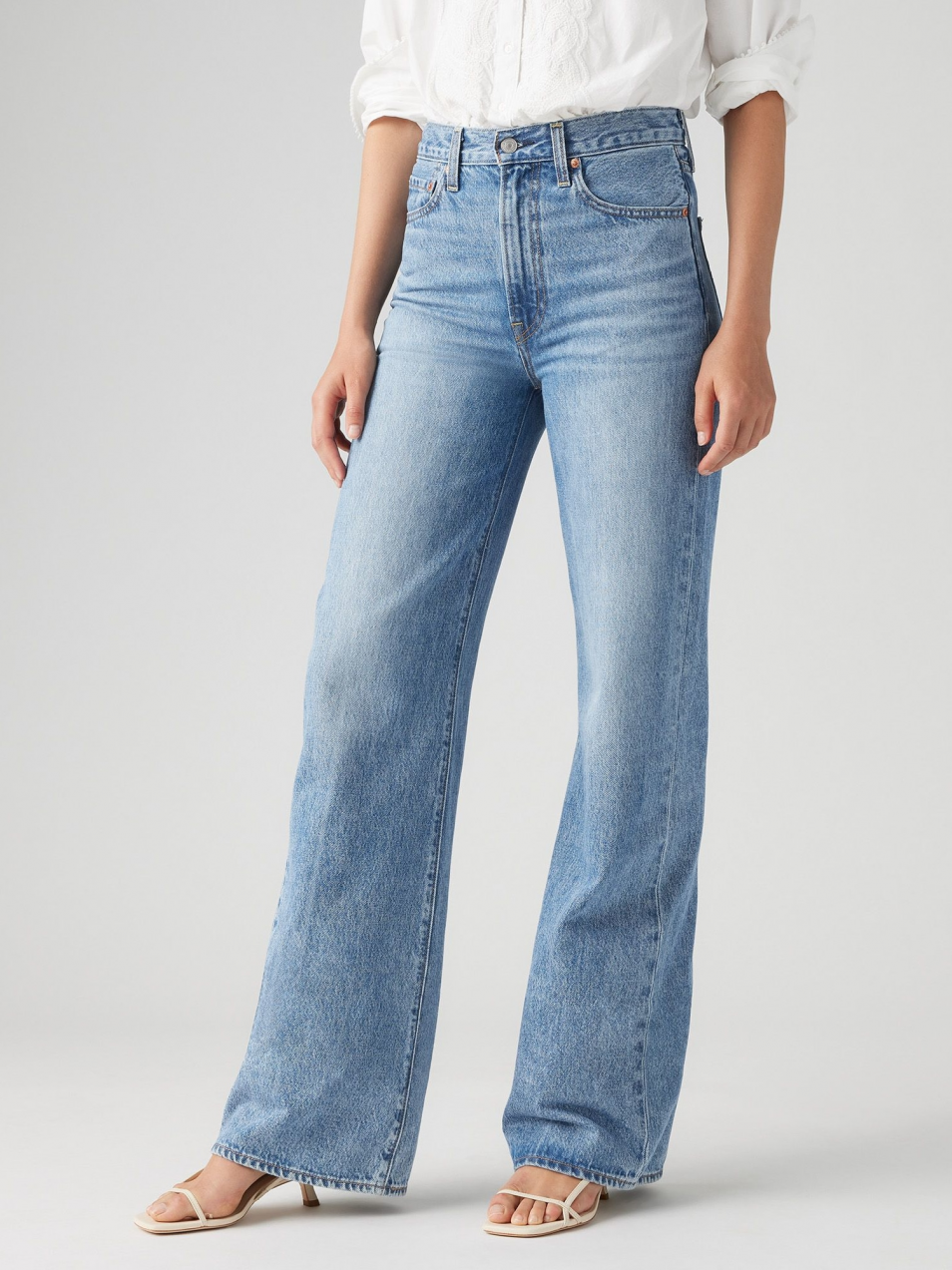 LEVI'S ® Džínsy 'Ribcage Wide Leg '  modrá denim