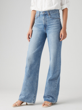 LEVI'S ® Džínsy 'Ribcage Wide Leg '  modrá denim