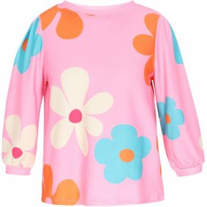 IZIA Blúzka  azúrová / svetlooranžová / rosé / čerešňová / vaječná škrupina