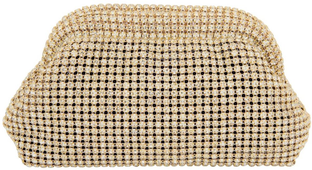 myMo at night Listová kabelka  zlatá / priehľadná