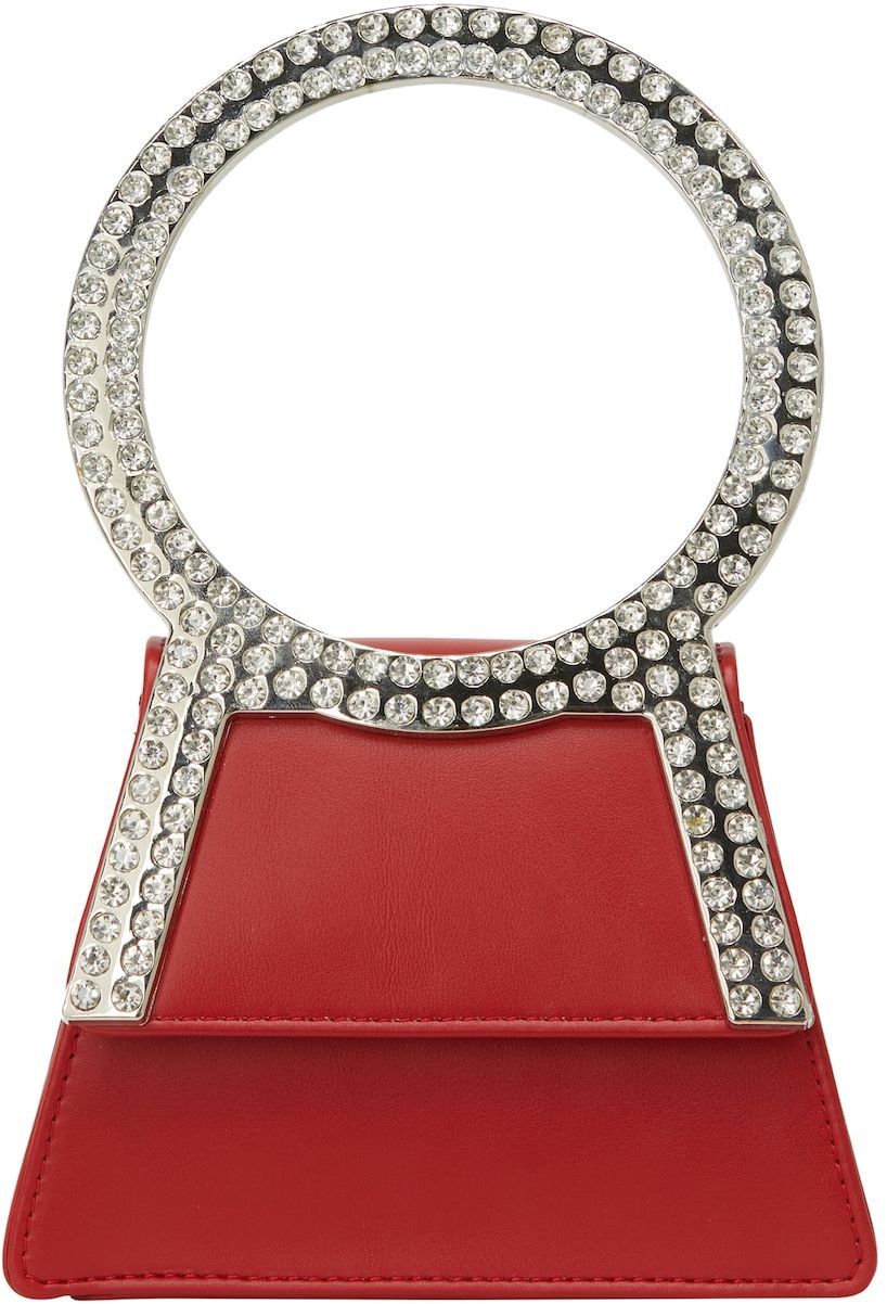 faina Listová kabelka  červená / strieborná