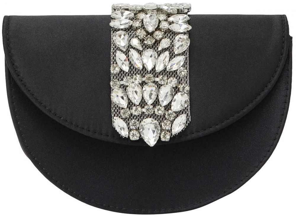 faina Listová kabelka  čierna / priehľadná