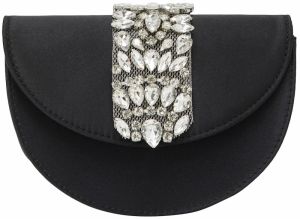 faina Listová kabelka  čierna / priehľadná