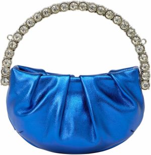 myMo at night Listová kabelka  kobaltovomodrá / zlatá / priehľadná