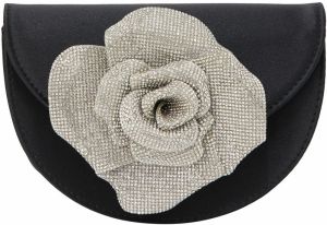 faina Listová kabelka  čierna / strieborná