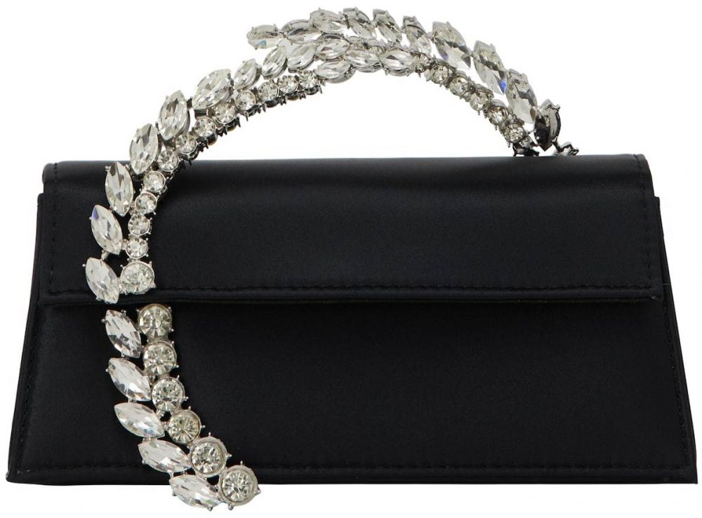 faina Listová kabelka  čierna / strieborná