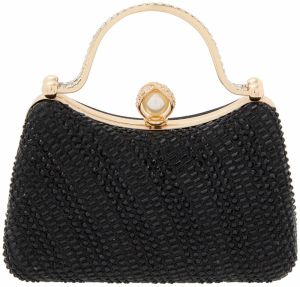 faina Listová kabelka  čierna