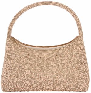 faina Listová kabelka  šampanské / perlovo biela