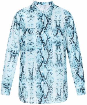 faina Blúzka 'Fashion Look'  svetlomodrá / čierna