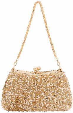 faina Listová kabelka  zlatá