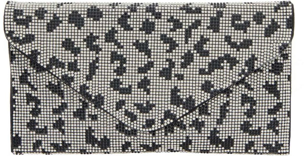 faina Listová kabelka  čierna / strieborná