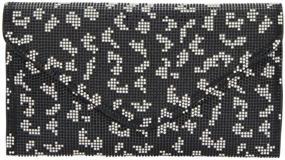 faina Listová kabelka  čierna / biela