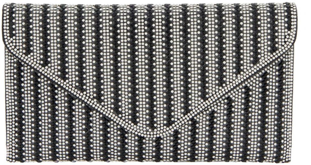 faina Listová kabelka  čierna / biela