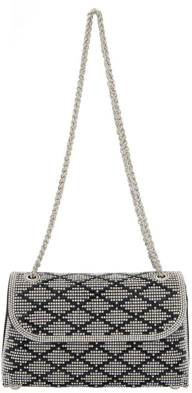 faina Listová kabelka  čierna