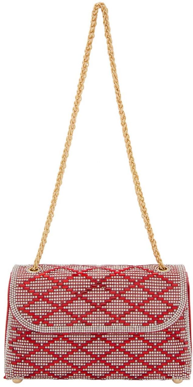 faina Listová kabelka  červená