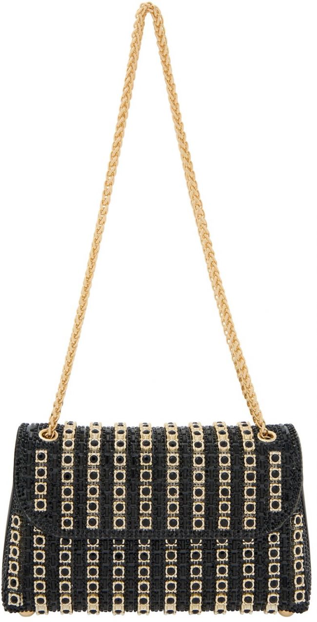 faina Listová kabelka  zlatá / čierna