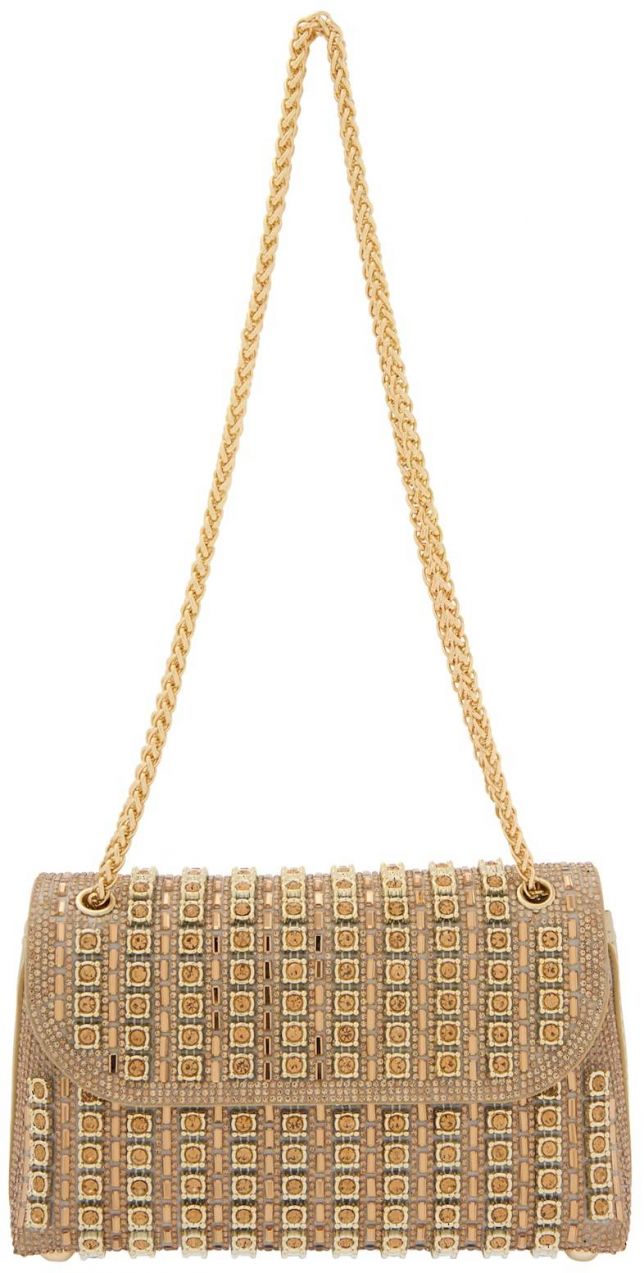 faina Listová kabelka  zlatá / sivá