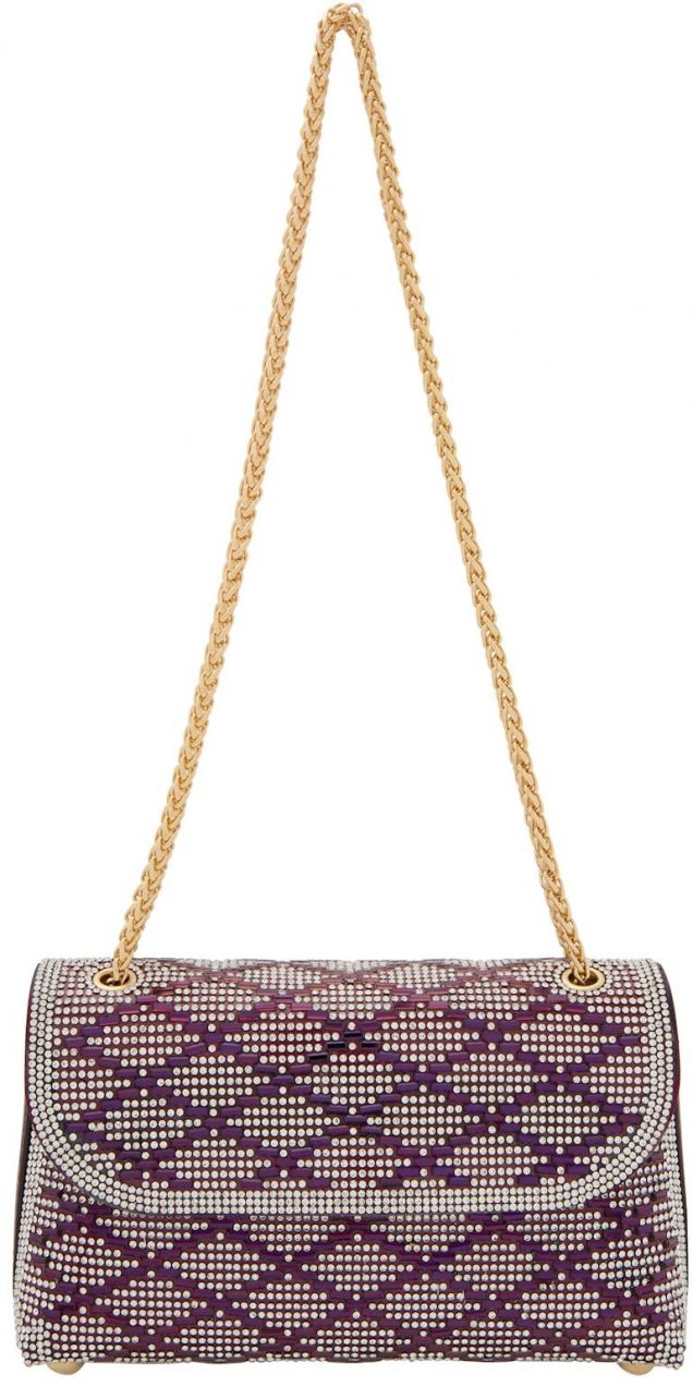 faina Listová kabelka  fialová / slivková