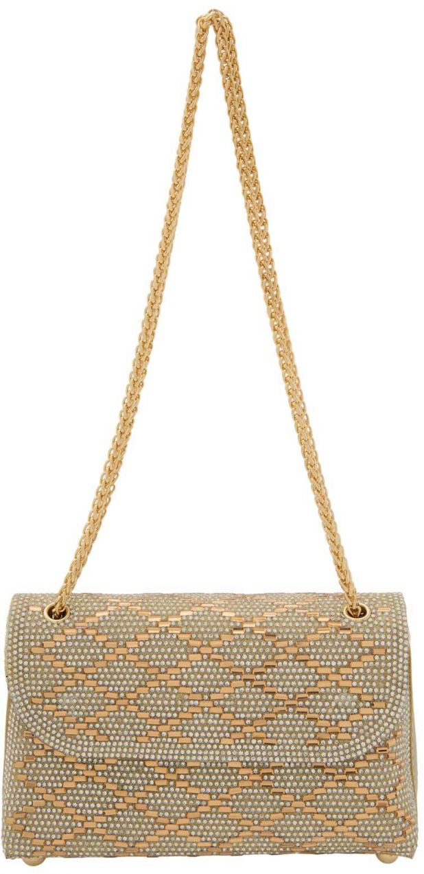 faina Listová kabelka  zlatá