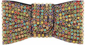 faina Listová kabelka  zlatá / svetlozelená / červená / čierna