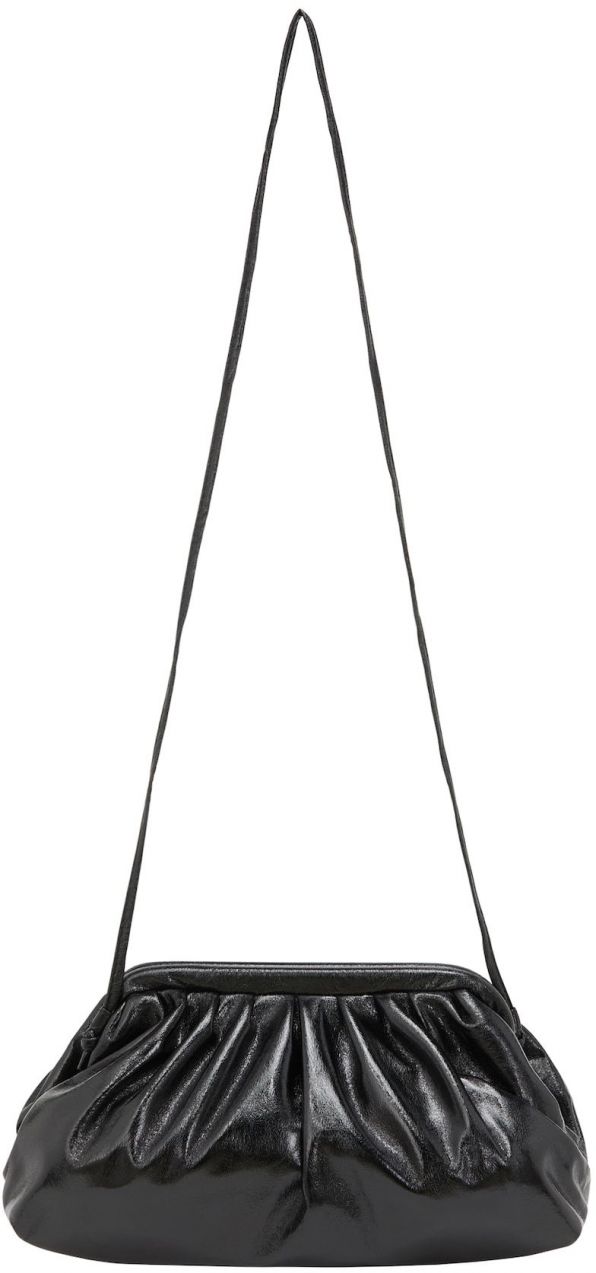 faina Listová kabelka  čierna