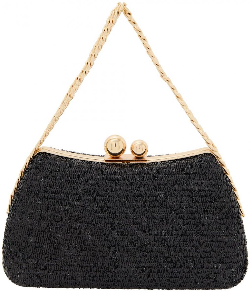 faina Listová kabelka  čierna