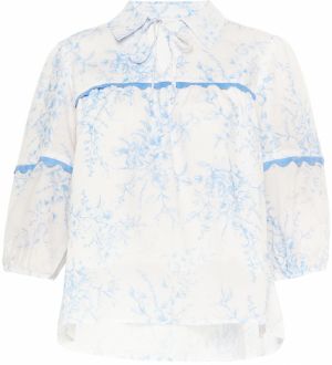Usha Blúzka  svetlomodrá / biela