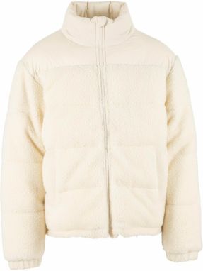 Urban Classics Flisová bunda  šedobiela