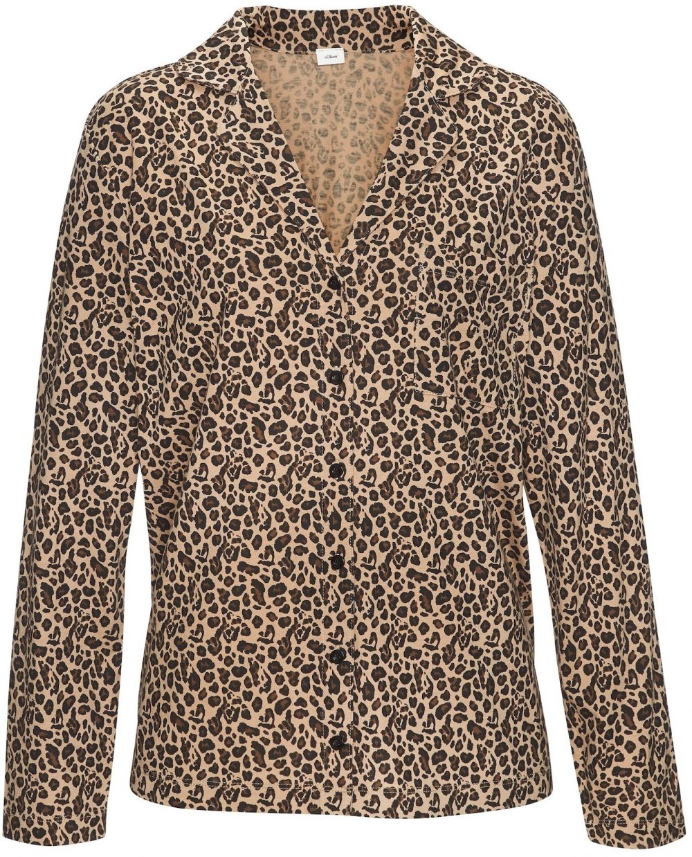 s.Oliver Nočná košieľka  hnedá / čierna