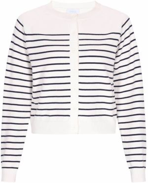 usha BLUE LABEL Kardigán  čierna / biela