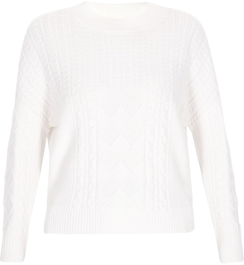 usha WHITE LABEL Sveter  šedobiela