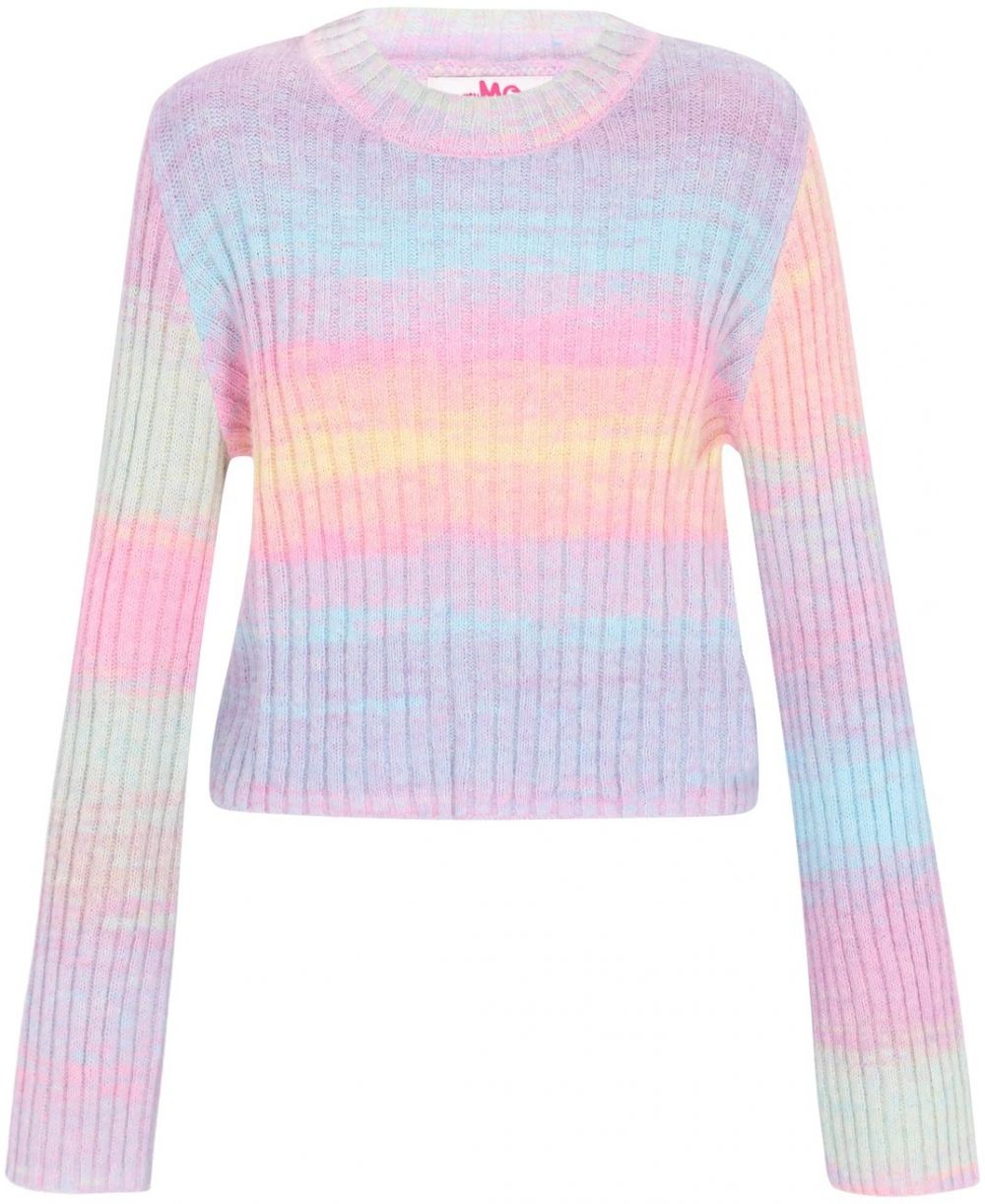 MYMO Sveter  svetlomodrá / svetlofialová / ružová