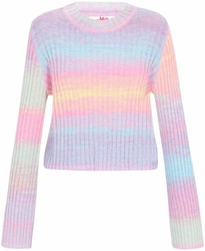 MYMO Sveter  svetlomodrá / svetlofialová / ružová