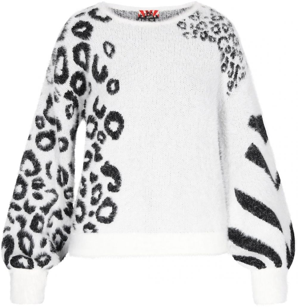 myMo ROCKS Sveter  čierna / šedobiela