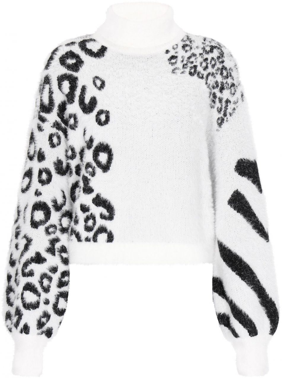 myMo ROCKS Sveter  čierna / šedobiela