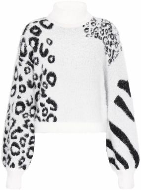 myMo ROCKS Sveter  čierna / šedobiela