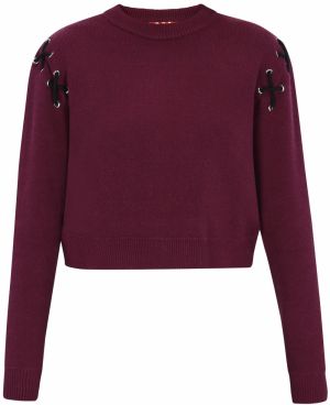 myMo ROCKS Sveter  burgundská