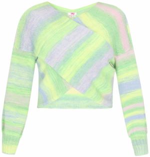 MYMO Sveter  modrá / zelená / jablková / fialová